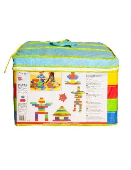BLOQUES DE LADRILLOS GIGANTES CON 36 PIEZAS 24X12X6 CM. 12X12X6 CM 4.6 KG SUMO DIDACTIC