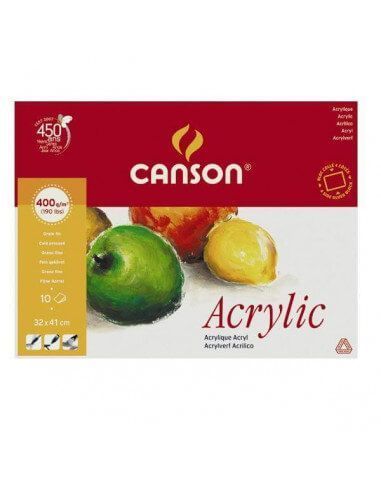 BLOC DIBUJO ACRILICO CANSON ENCOLADO 4 L