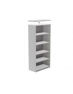 Armario Rocada Store 156x90x45 aluminio gris