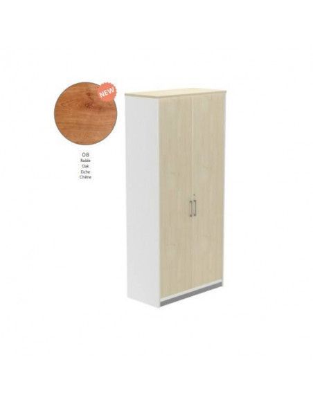 ARMARIO DE ROCADA SERIE STORE 156x90x45 ESTRUCTURA BLANCA/PUERTAS ROBLE
