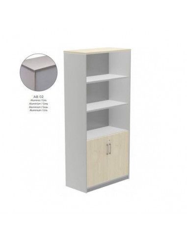 ARMARIO DE ROCADA SERIE STORE 195x90x45 ESTRUCTURA ALUMINIO/FRONTALES GRIS