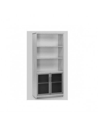 Armario Rocada Store 195x90x45 aluminio cristal