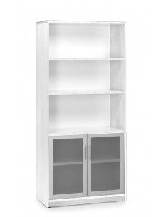 Armario Rocada Store blanco 195x90x45 cristal