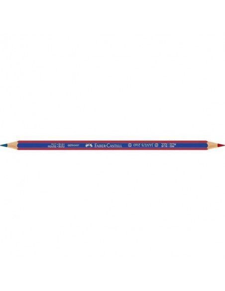 LAPICERO BICOLOR FABER CASTELL COLOR ROJO Y AZUL