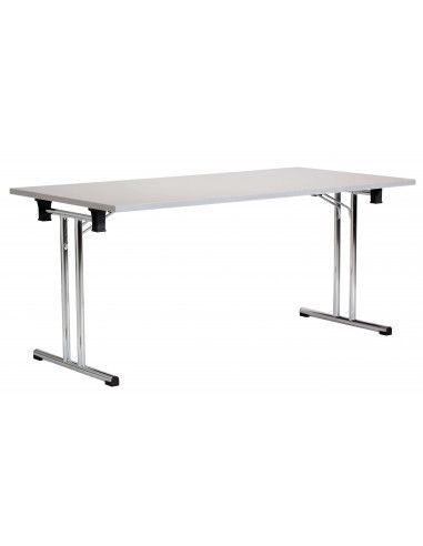 MESA PLEGABLE DE ROCADA MODELO 7503N DE COLOR GRIS 160X80 CM