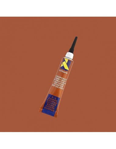 PINTURA DE CRISTAL TRANSPARENTE 20 ML CONTORNO RELIEVE COBRE LA PAJARITA