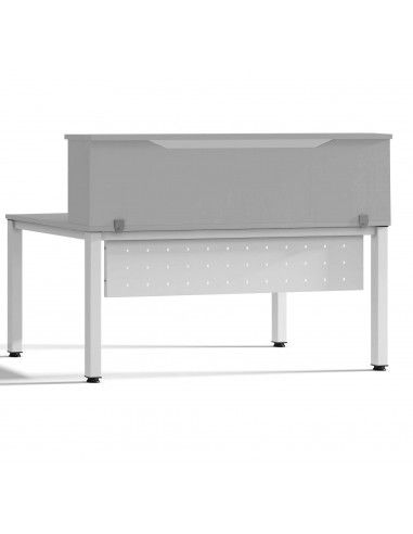 MODULO RECEPCION DE ROCADA TAMAÑO180CM COLOR GRIS / GRIS