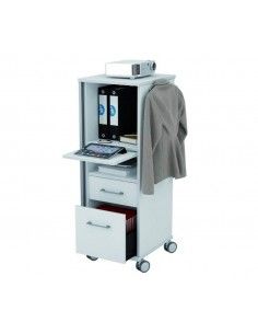 MUEBLE MÓVIL MULTIFUNCIONAL CADDY DE ROCADA CON CAJONES COLOR GRIS