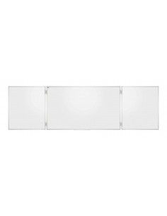 Pizarra tríptica vitrificada blanca 120x90 Rocada