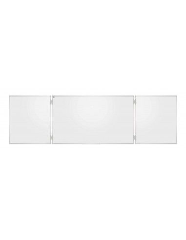 Pizarra tríptica vitrificada blanca 400x100 Rocada