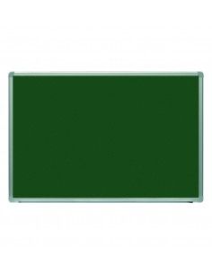 PIZARRA VITRIFICADA COLOR VERDE CON MARCO DE ALUMINIO PARA TIZA O TINTA LIQUIDA  240X120 CM