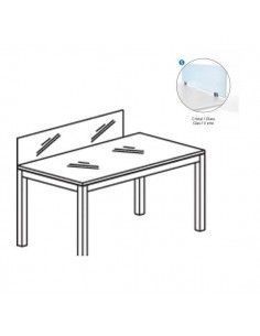 SEPARADOR DE CRISTAL PARA MODELO EXECUTIVE TAMAÑO 40x146 CM (MESA INDIVIDUAL CRISTAL)