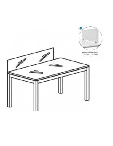 SEPARADOR DE CRISTAL PARA MODELO EXECUTIVE TAMAÑO 40x146 CM (MESA INDIVIDUAL MELAMINA)