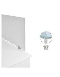 SEPARADOR TRANSVERSAL DE ROCADA 70x40 CM COLOR BLANCO  / MESA CRISTAL