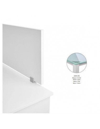 SEPARADOR TRANSVERSAL DE ROCADA 70x40 CM COLOR BLANCO  / MESA CRISTAL