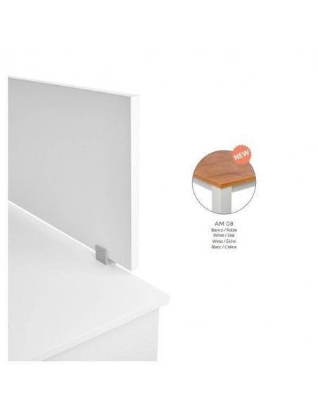 SEPARADOR TRANSVERSAL DE ROCADA 70x40 CM COLOR ROBLE  / MESA CRISTAL
