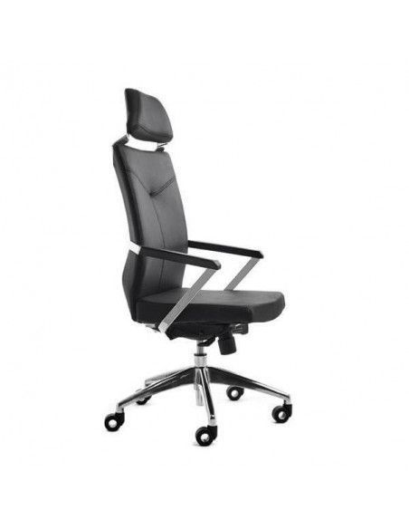 Silla Dirección Rocada RD-998 negra con reposacabezas