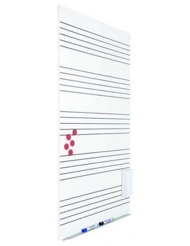 Pizarra Skinmusic 100x150 con pentagrama Rocada