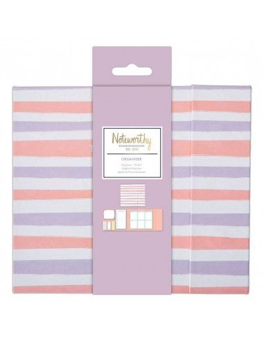 COLECCIÓN DE PAPELERIA CON ORGANIZADOR PASTEL HUES DE DOCRAFTS