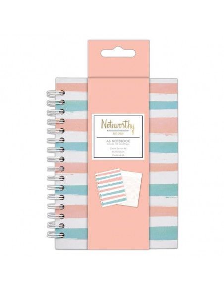 AGENDA ESPIRAL TAMAÑO A6 DE DOCRAFTS MODELO PASTES HUES