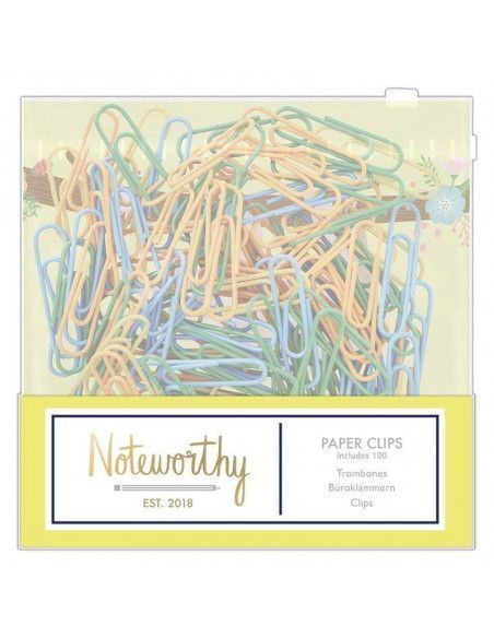 PACK DE 100 CLIPS PARA PAPEL MODELO ES UNA VIDA DE PEREZOSOS DE LA MARCA DOCRAFTS
