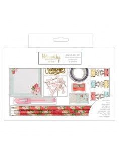 CONJUNTO GRANDE DE PAPELERIA MODELO FLORAL Y COLORES ZINGY