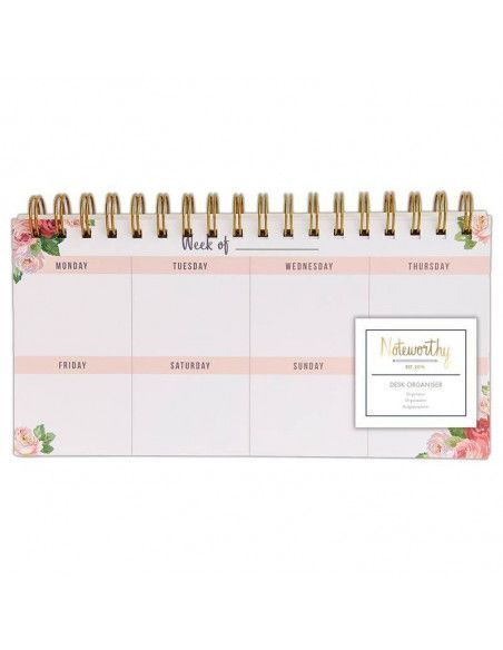 PLANIFICADOR SEMANAL TAMAÑO A3 DE DOCRAFTS  CON UN ESTAMPADO DE DISEÑO FLORAL