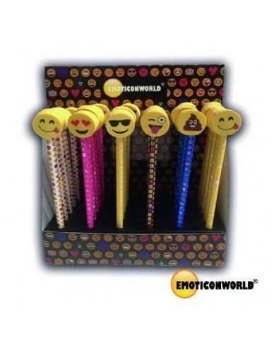 LAPICES CON GOMA EMOTICONWORLD