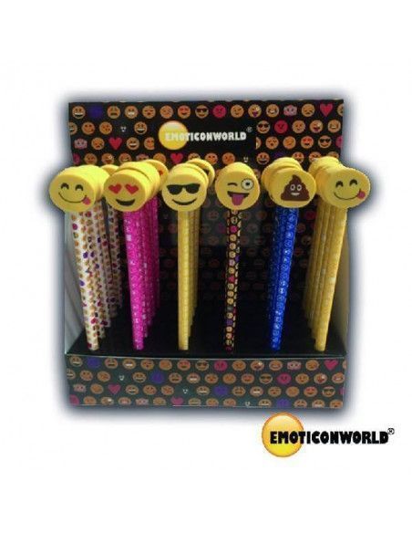 LAPICES CON GOMA EMOTICONWORLD