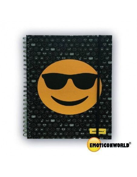 LIBRETA A5 GAFAS NEGRAS