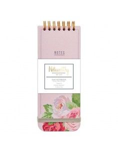 AGENDA/CUADERNO DE ESPIAL FINO APTO PARA BOLSILLOS O BOLSOS DE LA MARCA DOCRAFTS MODELO FLORAL