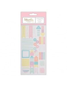 PACK DE PEGATINAS CON UN DISEÑO DE COLORES EN TONOS CLAROS DE LA MARCA DOCRAFTS 29 UND