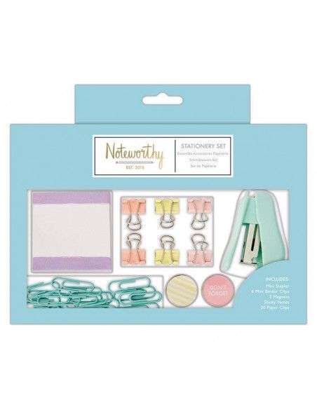 CONJUNTO DE PAPELERIA MODELO PASTEL HUES. DOCRAFTS TAMAÑO PEQUEÑO