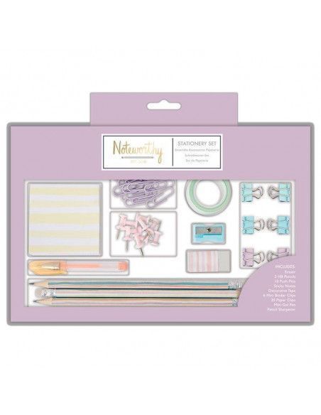 CONJUNTO DE PAPELERIA. CON COLORES PASTEL HUES. DOCRAFTS TAMAÑO GRANDE