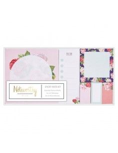 SET DE NOTAS ADHESIVAS DE DOCRAFTS CON UN DISEÑO FLORAL CLÁSICO CON COLORES CLAROS