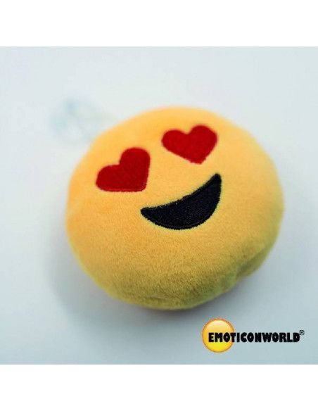 EMOTICONO 10 CM  OJOS CORAZON