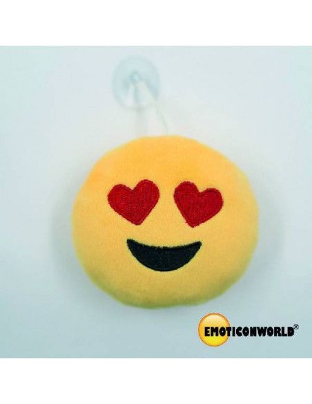 EMOTICONO 10 CM  OJOS CORAZON