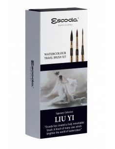 SET DE PINCELES Nº1 - LIU YI . ESTUCHE 3 PINCELES VIAJE DE LA MARCA ESCODA