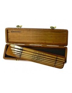 CAJA DE PINCELES DE MADERA PARA OLEO MODELO CLÁSICO DE LA MARCA ESCODA .4729