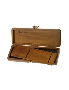 CAJA MADERA PARA PINCELES DE ACUARELA TAMAÑO 9.5x27x3.4 CM.