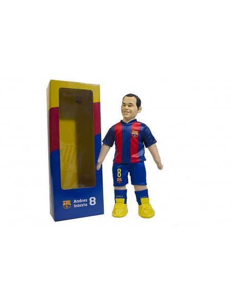 MUÑECO BLANDO DE ANDRÉS INIESTA CON UN TAMAÑO DE 44 CM REALIZADO EN TELA. GG TEAM
