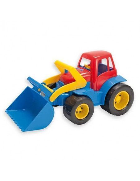 TRACTOR DE JUGUETE CON PALA EXCAVADORA MOVIL REALIZADO EN PLÁSTICO ECO DE LA MARCA ANDREU TOYS