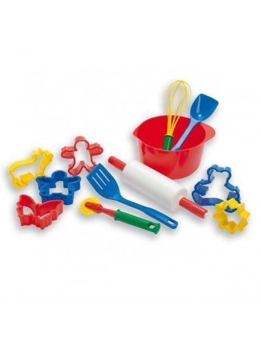SET DE ARTÍCULOS DE COCINA DE JUGUETE REALIZADOS EN PLÁSTICO RESISTENTE DE LA MARCA ANDREU TOYS