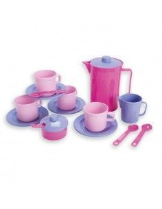 SET DE CAFÉ DE JUGUETE REALIZADO EN PLÁSTICO RESISTENTE DE LA MARCA ANDREU TOYS MODELO PRINCESA