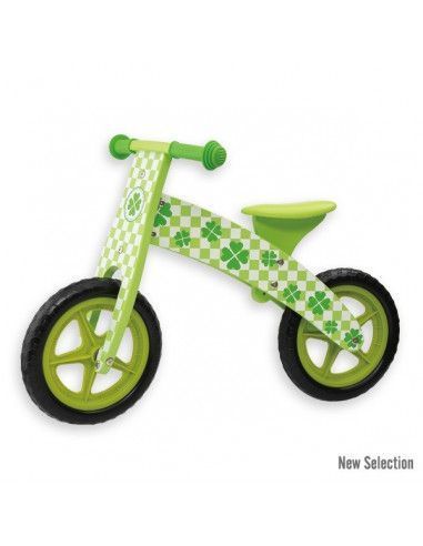BICICLETA DE MADERA CONTRACHAPADA DE GRAN CALIDAD DE LA MARCA ANDREU TOYS. COLOR VERDE.