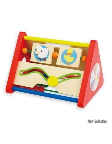 TRIANGULO CON JUEGOS DIDACTICOS PARA MEJORAR APTITUDES DE LA MARCA ANDREU TOYS. 23X18 CM