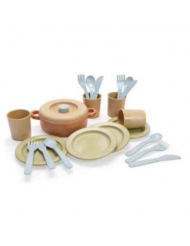JUEGO DE COCINA PARA CUATRO PERSONAS BIO-RECICLABLE DE LA MARCA ANDREU TOYS