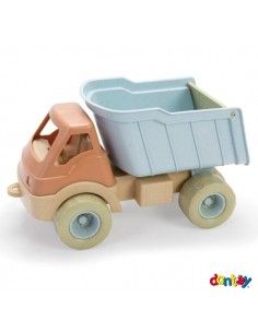 CAMION DE JUGUETE TIPO VOLQUETE DE LA MARCA ANDREU TOYS REALIZADO EN CAÑA DE AZUCAR RECICLABLE
