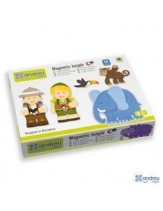 JUEGO MAGNETICO DE JUNGLA CON DIFERENTES DIORAMAS DE LA MARCA ANDREU TOYS