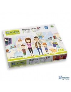 JUEGO MAGNETICO DE CASA CON DIFERENTES DIORAMAS DE LA MARCA ANDREU TOYS